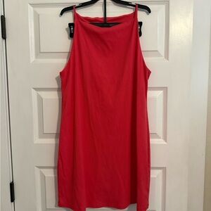 Coral Sleeveless Dress